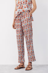 Cortefiel Flowing printed trousers Multicolour