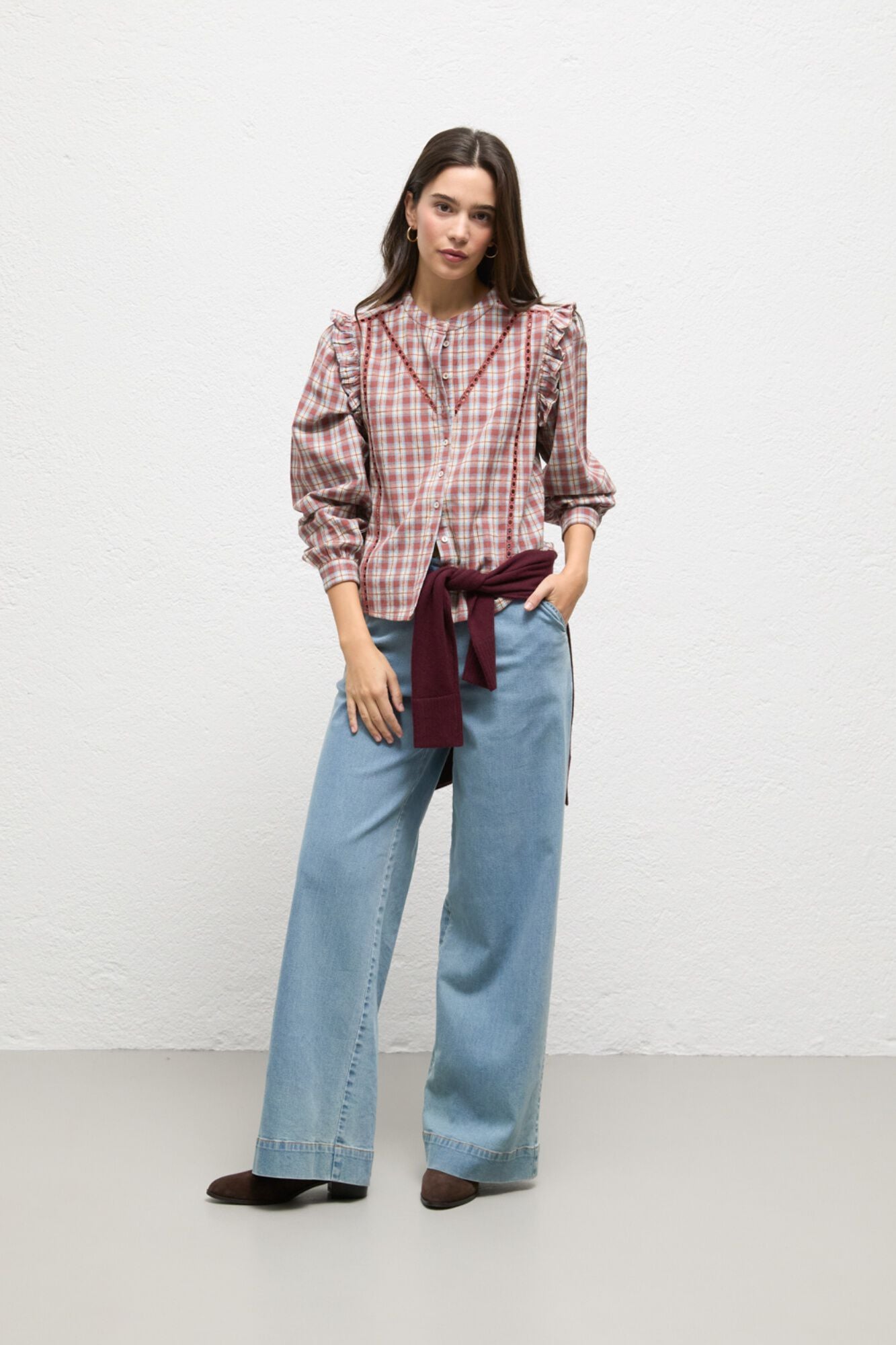 El Ganso Blusa Rosie aos quadrados Multicolorido