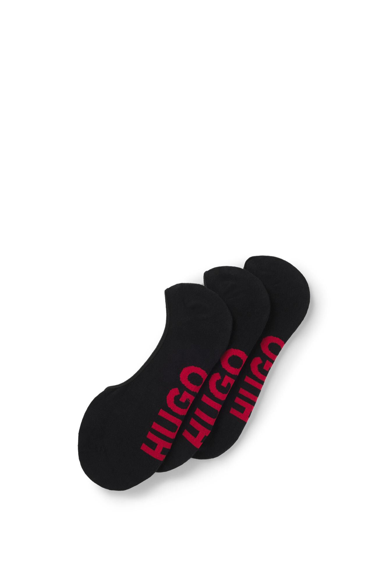 HUGO Pack three socks Black