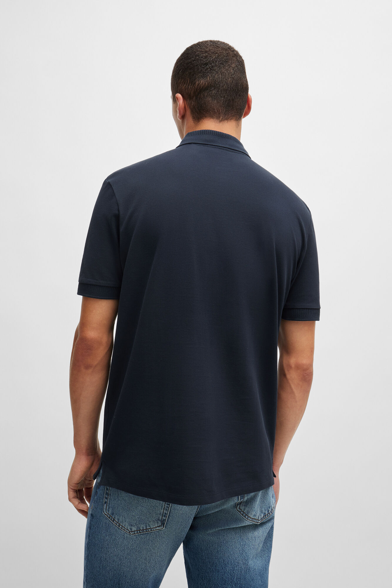 HUGO Short-sleeved polo shirt Blue