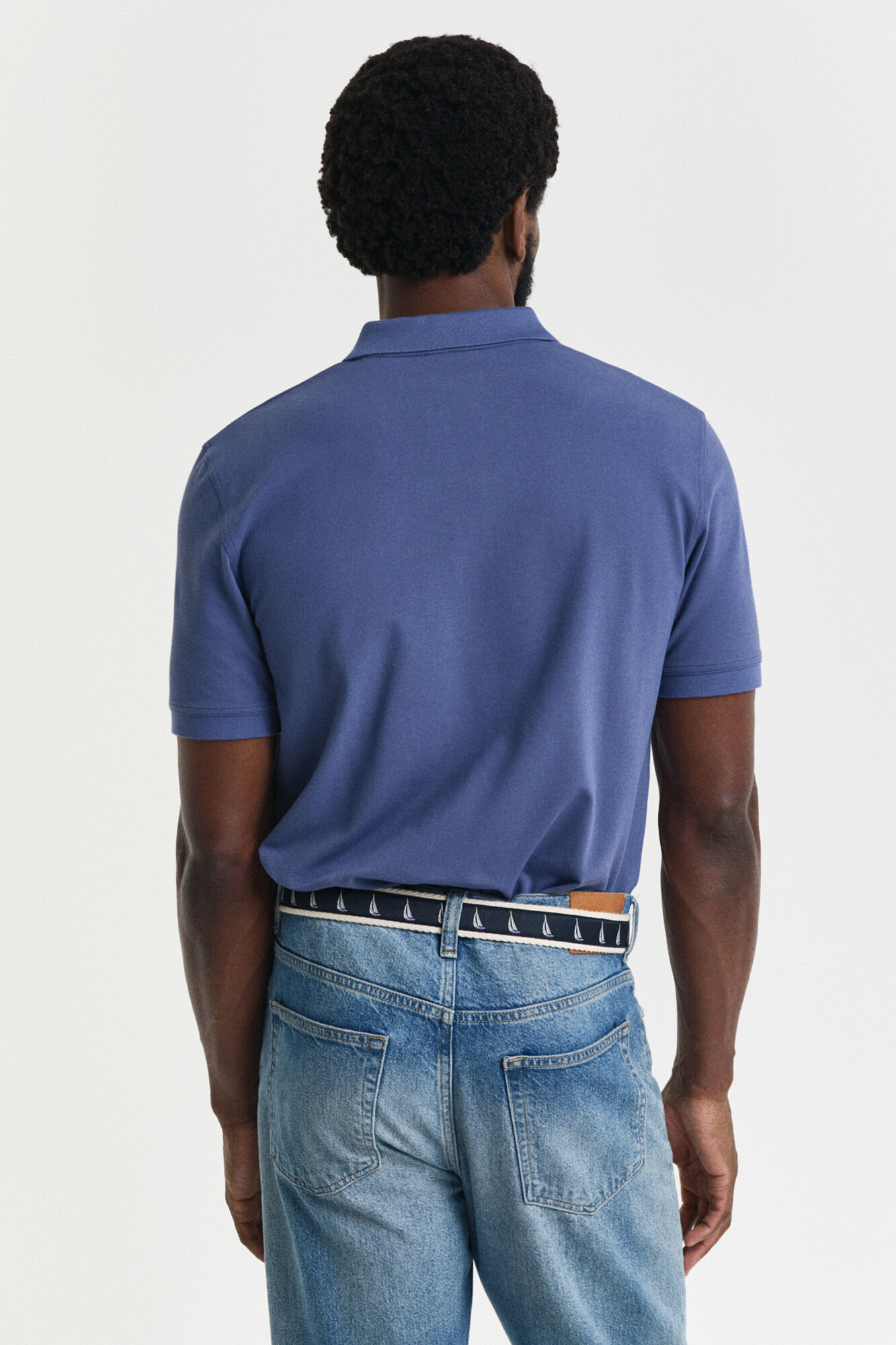 Gant Contrast piqu&eacute; polo Blue