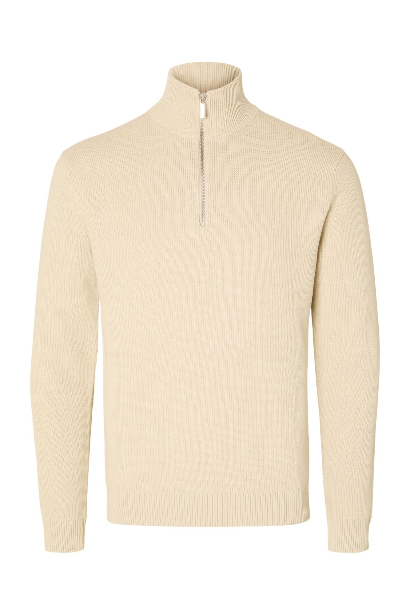 Selected Camisola de gola alta Tostado