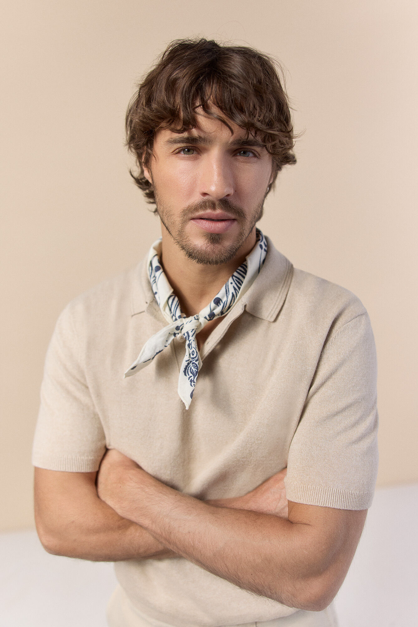 OOTO Twisted short sleeve polo shirt