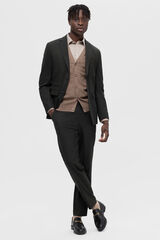 Selected Cal&ccedil;a de terno slim fit Verde