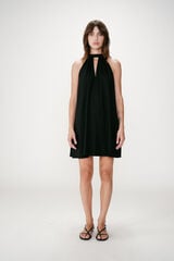 Grace & Mila Vestido curto gola halter Whola Preto