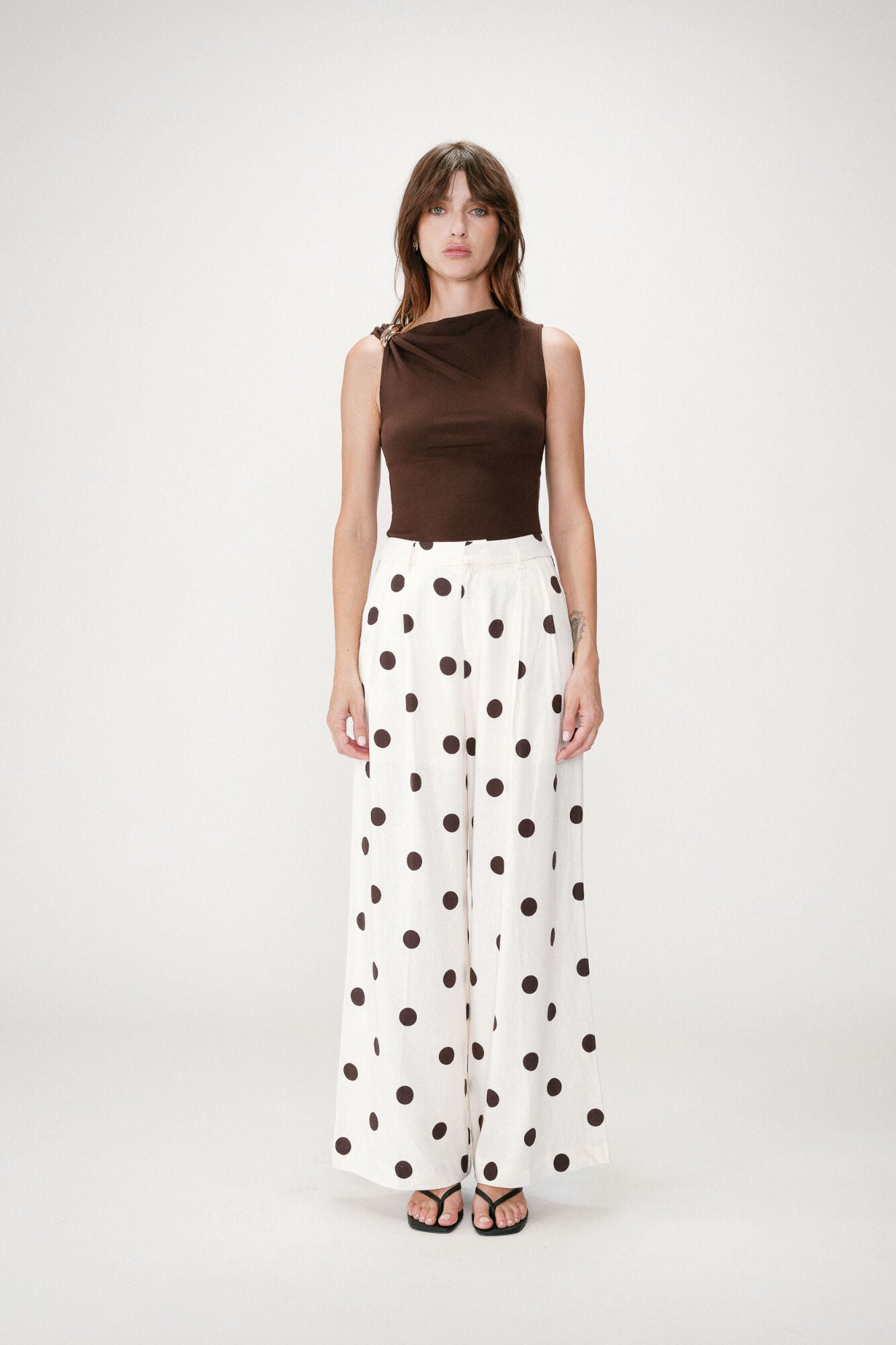 Grace & Mila Cal&ccedil;a estampada de bolinhas Wynell Impress&atilde;o
