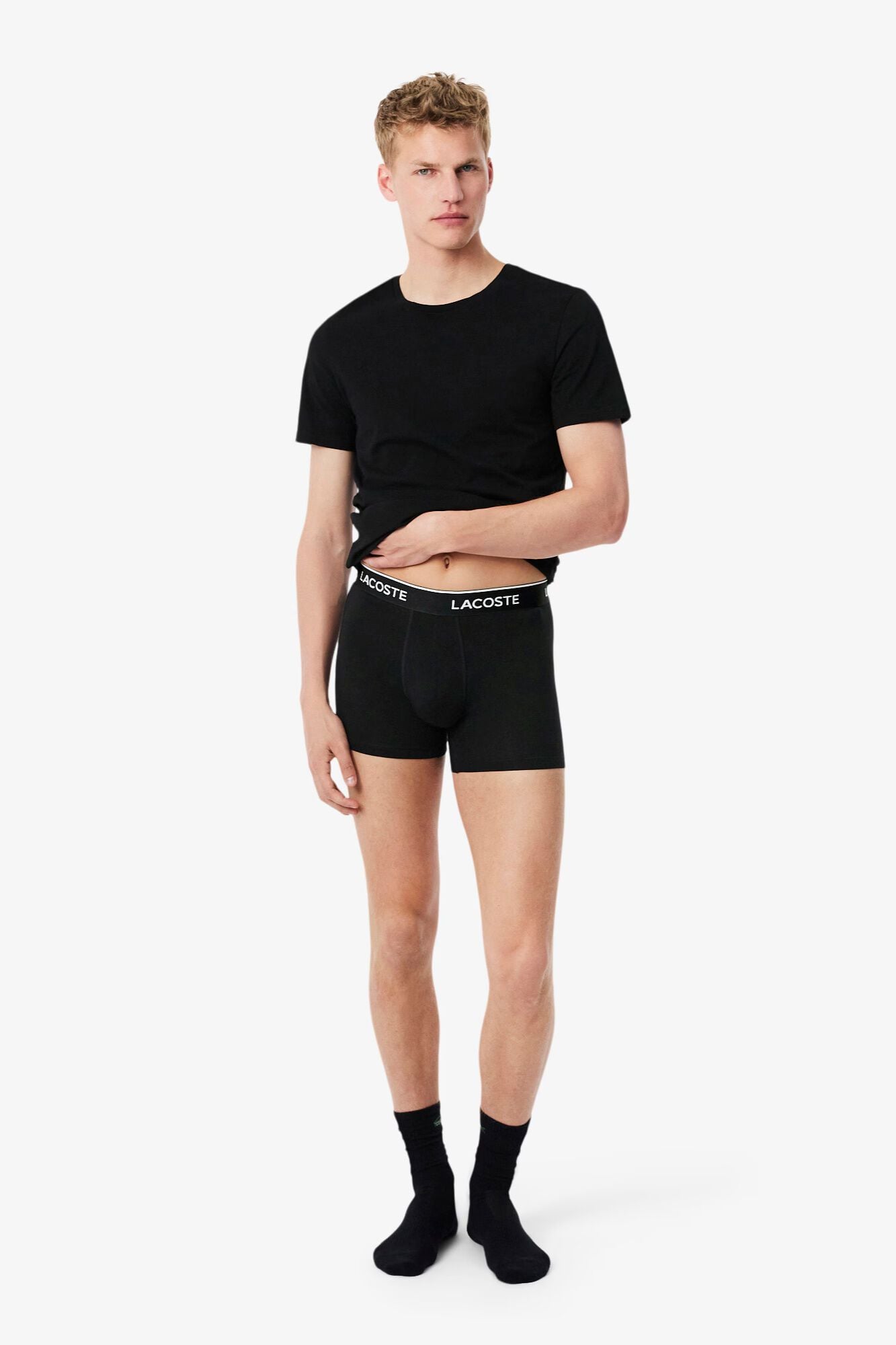 Lacoste Pack 3 b&oacute;xer cintura el&aacute;stica