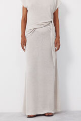Cortefiel Falda de punto Beige