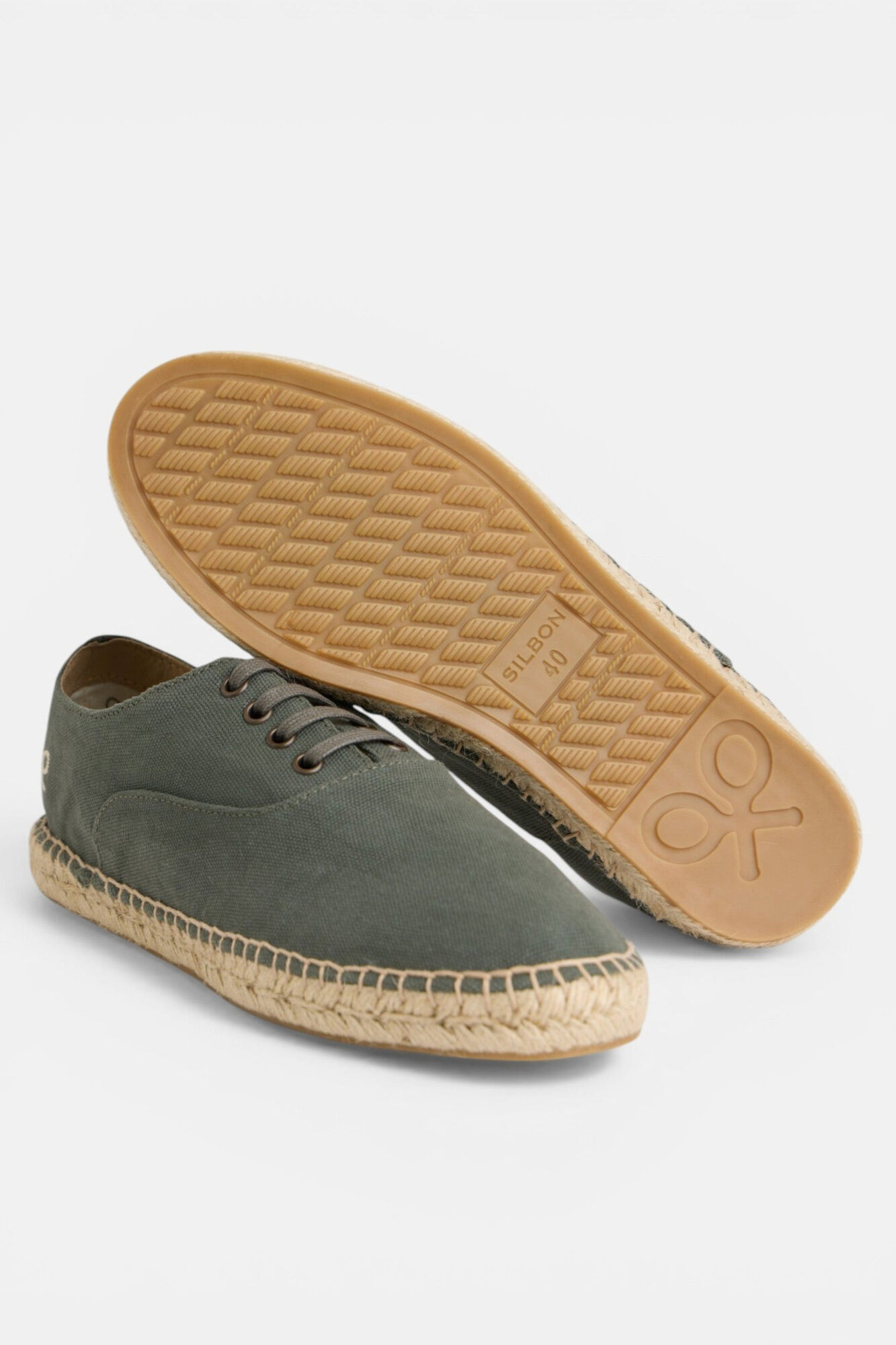 Silbon Sporty covered espadrille Green