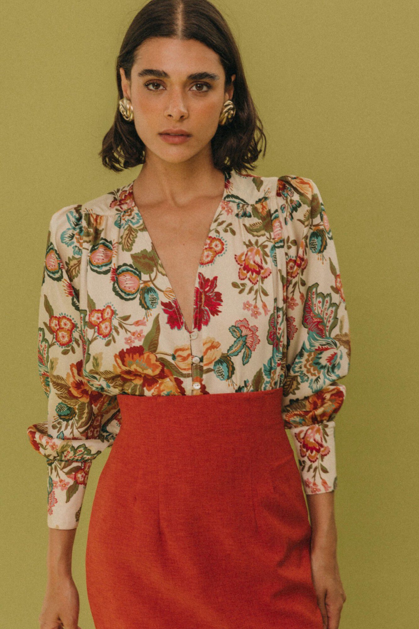 Cherubina Blusa Elowen Ecru