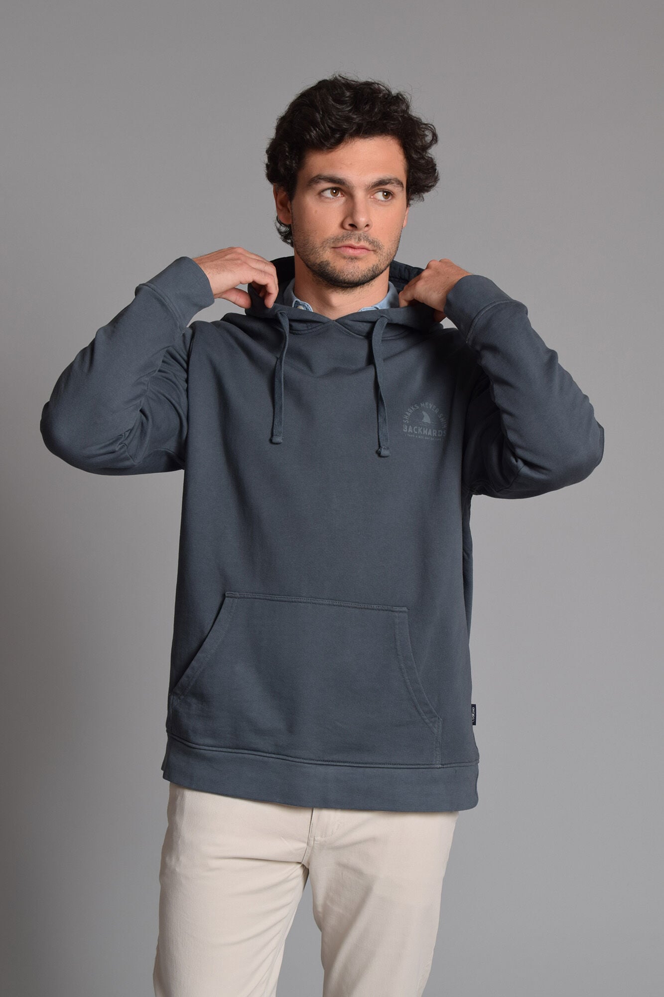 Cloking Sweatshirt lavado  Azul