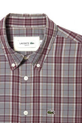 Lacoste Men's Check Print Stretch Shirt Multicolour