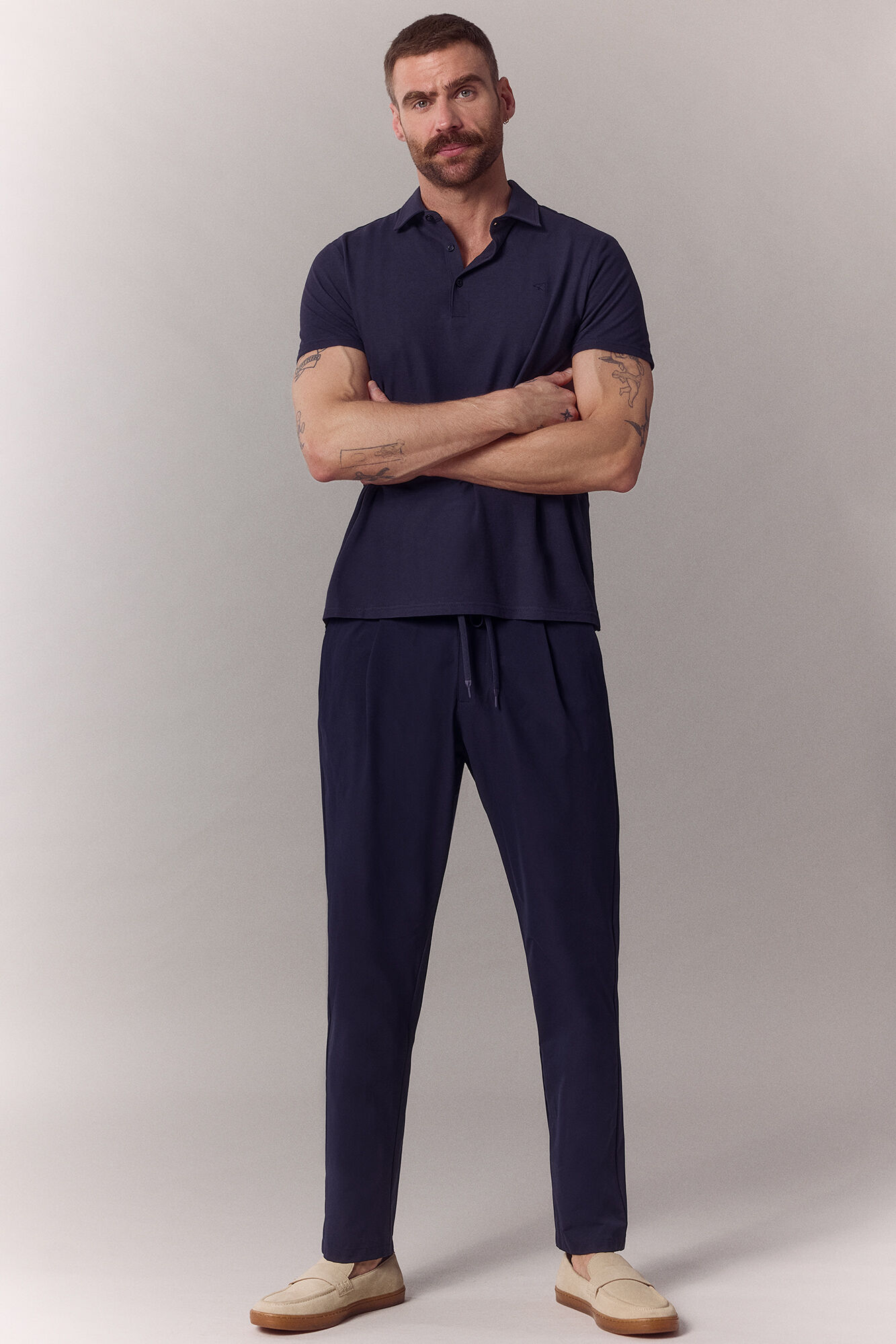 OOTO Refined polo shirt Navy