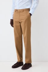 Cortefiel Toasted coordinated suit trousers Brown