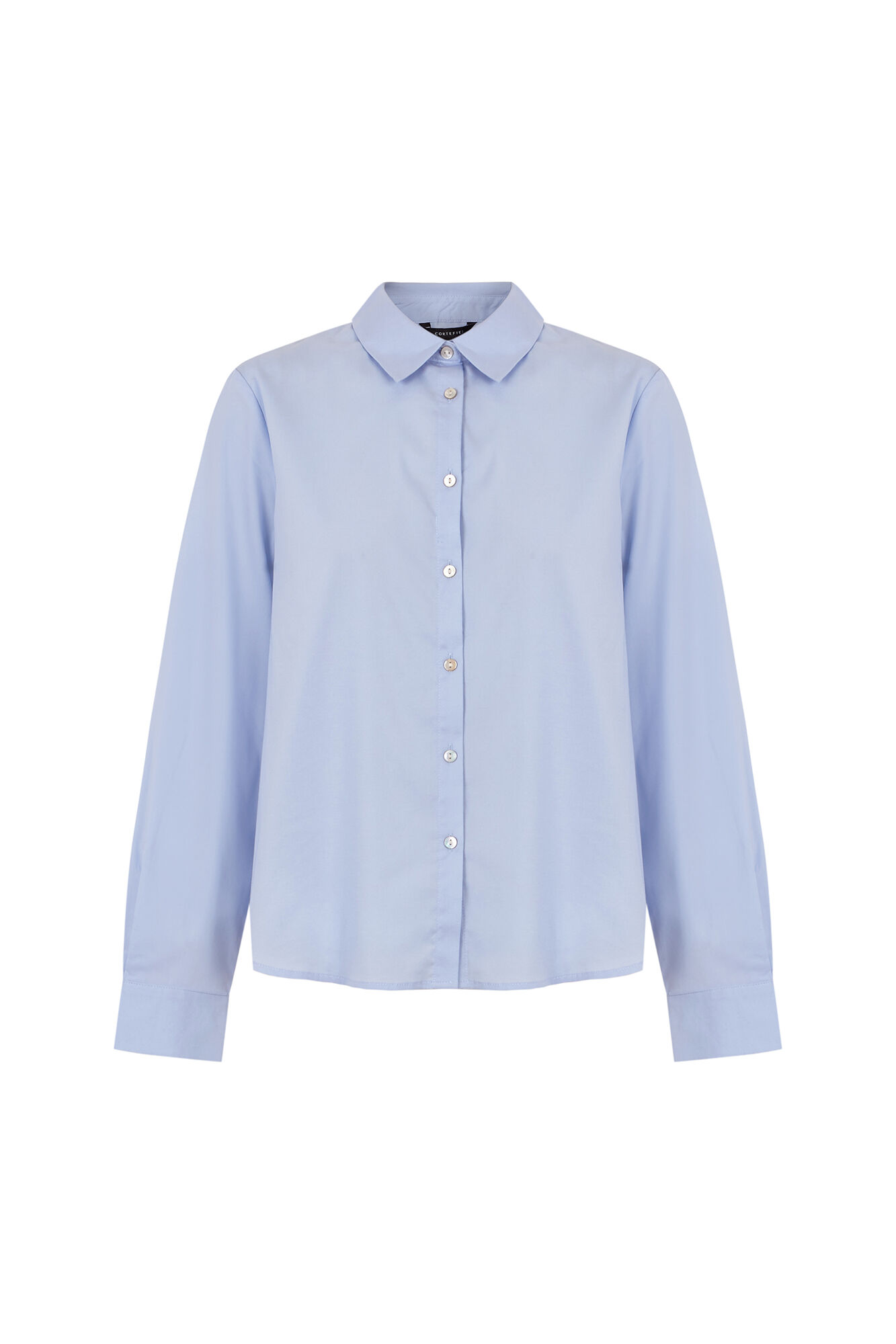 Cortefiel Poplin shirt Blue