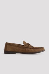 Cortefiel Mocassim em croute com la&ccedil;ada Castanho