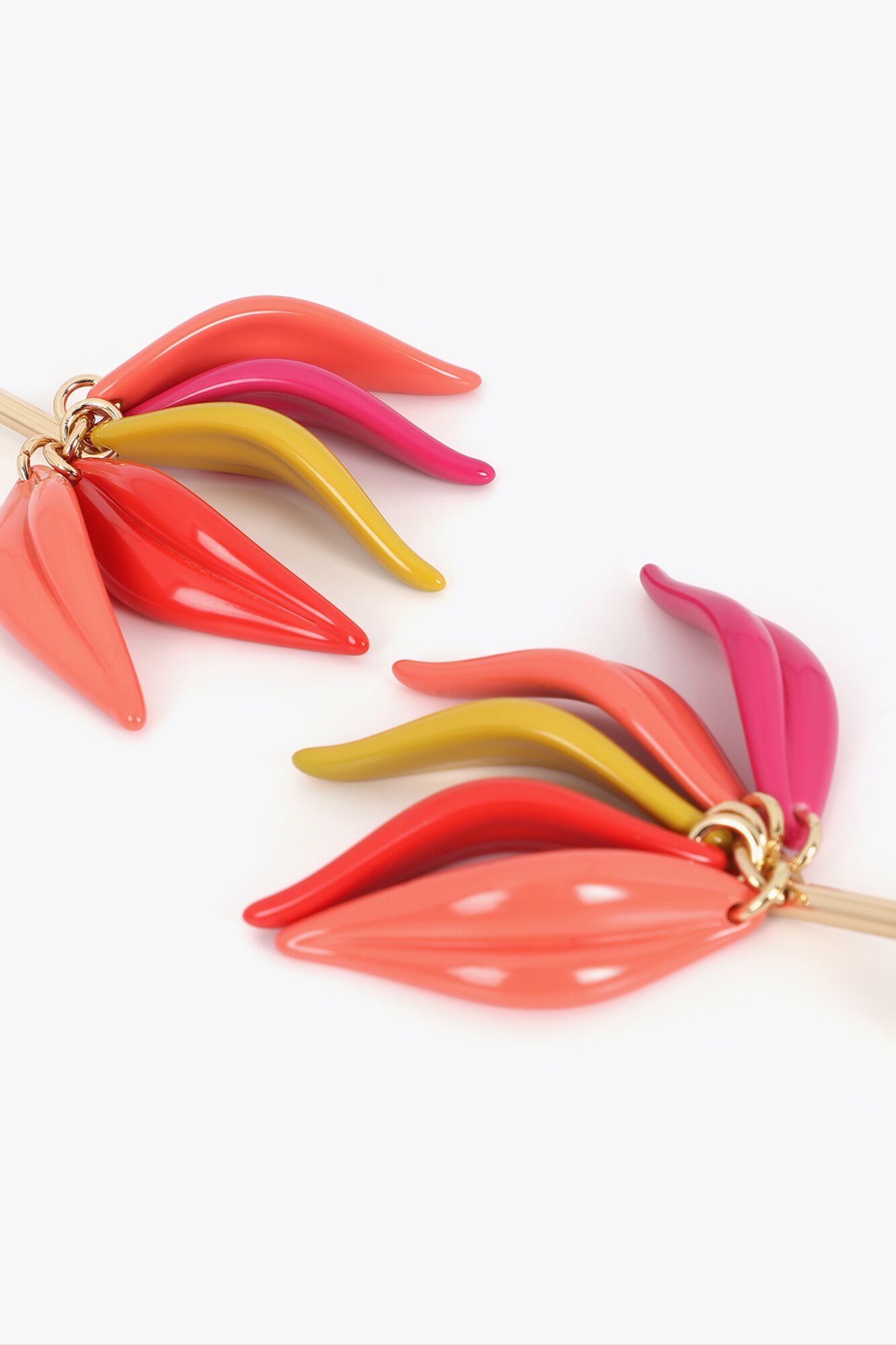 Lola Casademunt Brincos p&eacute;talas Multicolorido