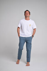 Cloking Linen cargo trousers Blue