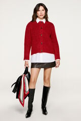Selected Casaco de malha de l&atilde; e alpaca Vermelho