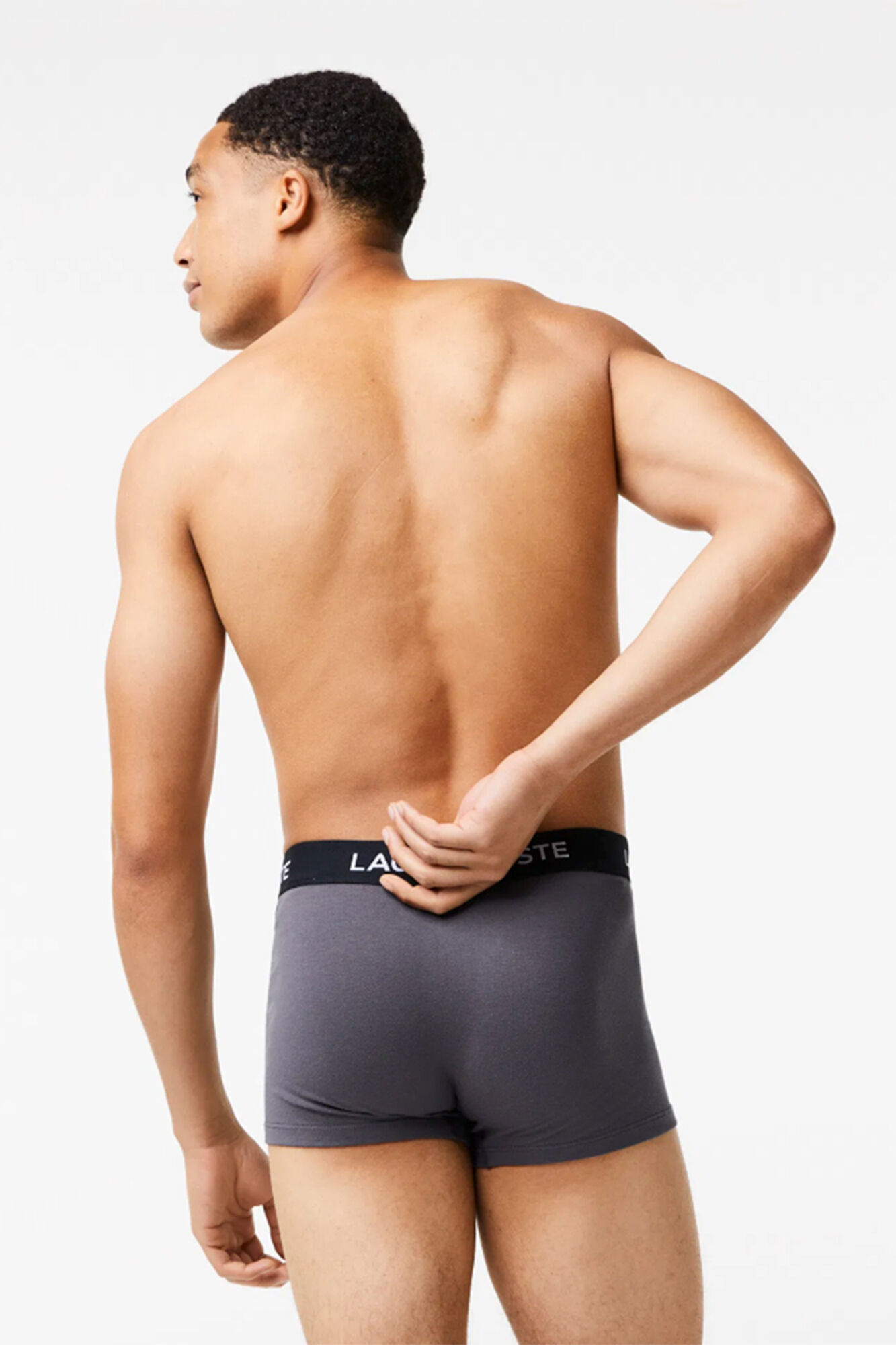 Lacoste Pack de 3 calzoncillos de algod&oacute;n el&aacute;stico