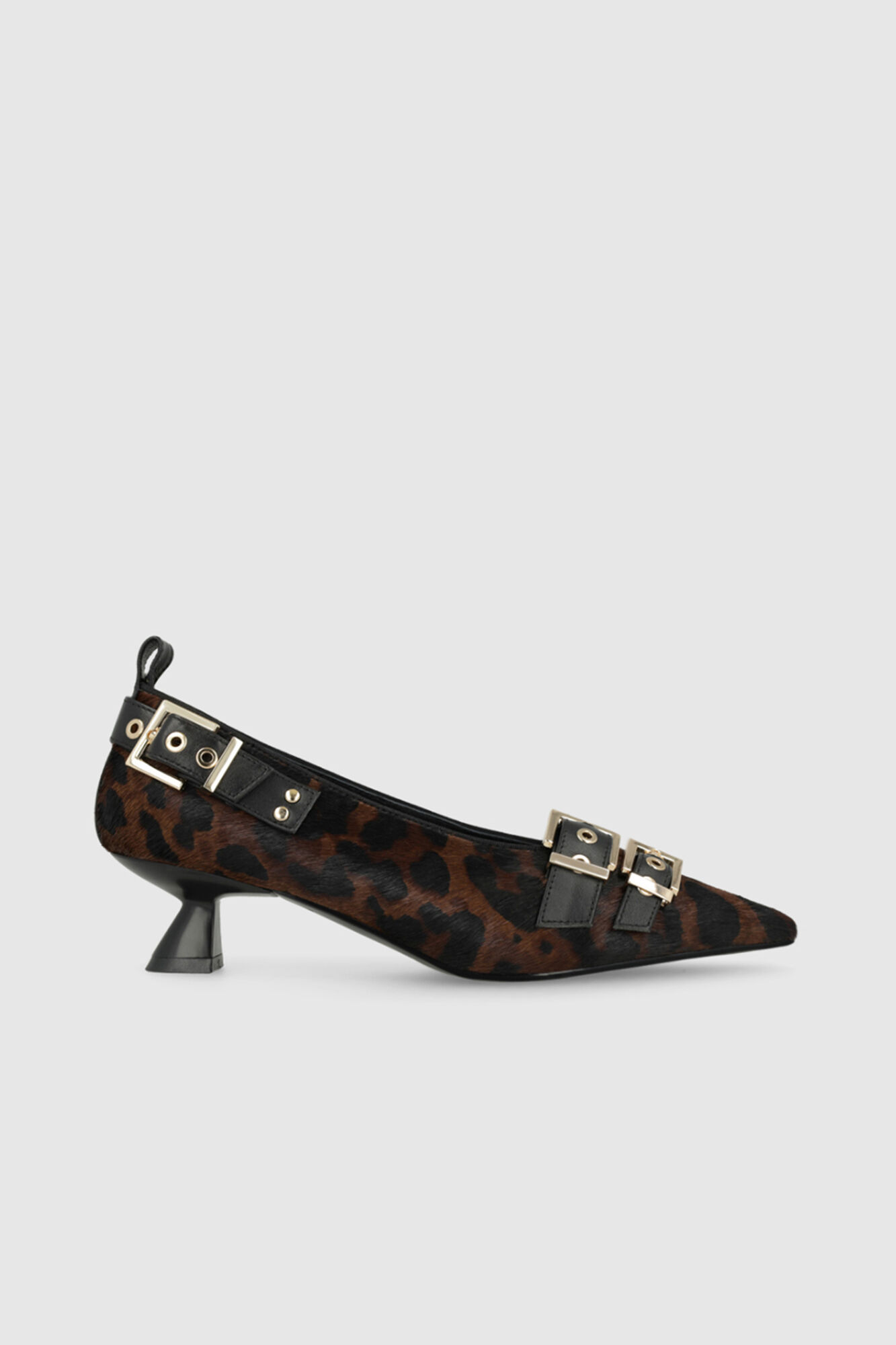 Lodi Zapatos de sal&oacute;n en piel efecto animal print con adornos