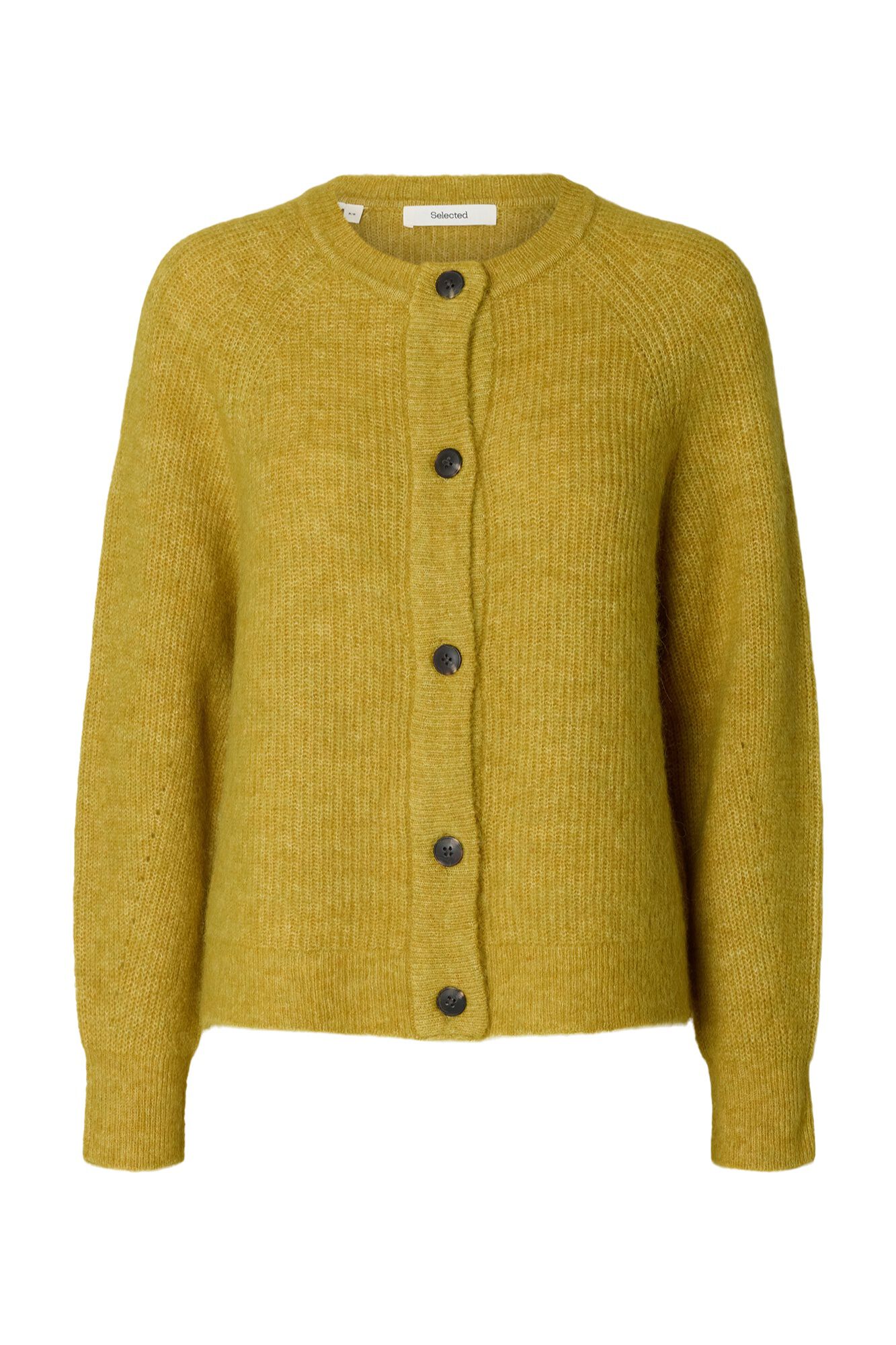 Selected Casaco de malha de l&atilde; e alpaca Dourado