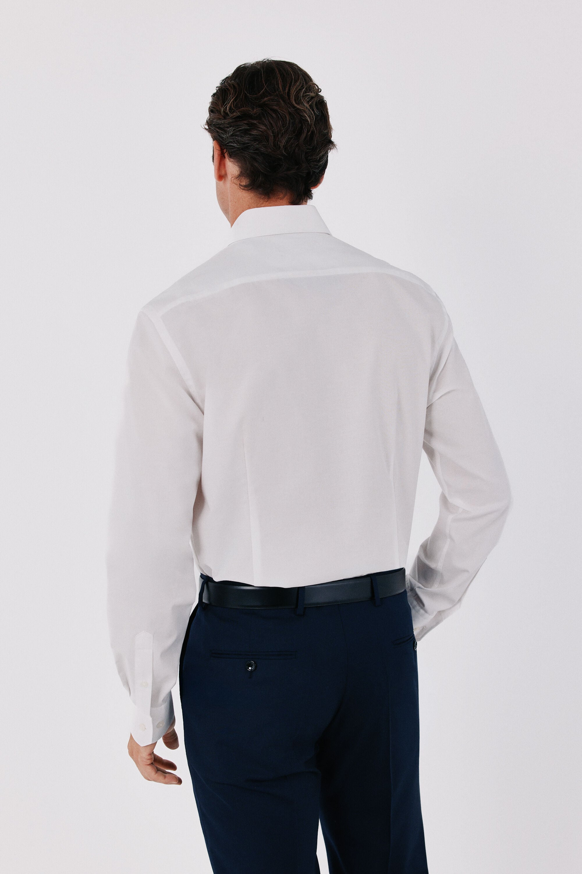 Cortefiel Slim fit Ottoman dress shirt White