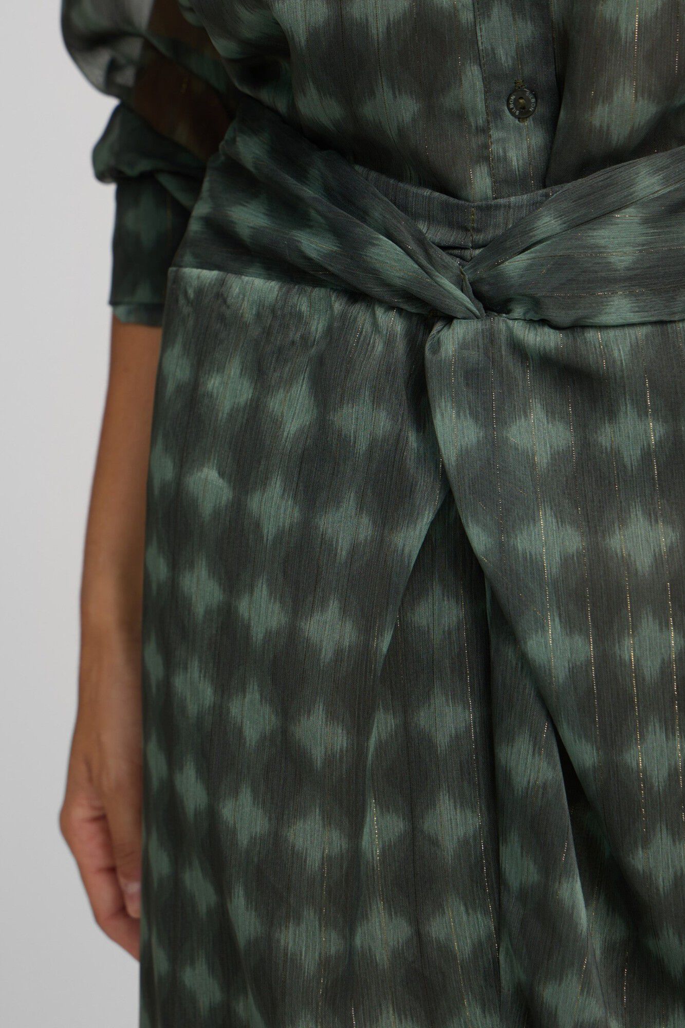 Silbon Falda midi nudo estampado &eacute;tnico