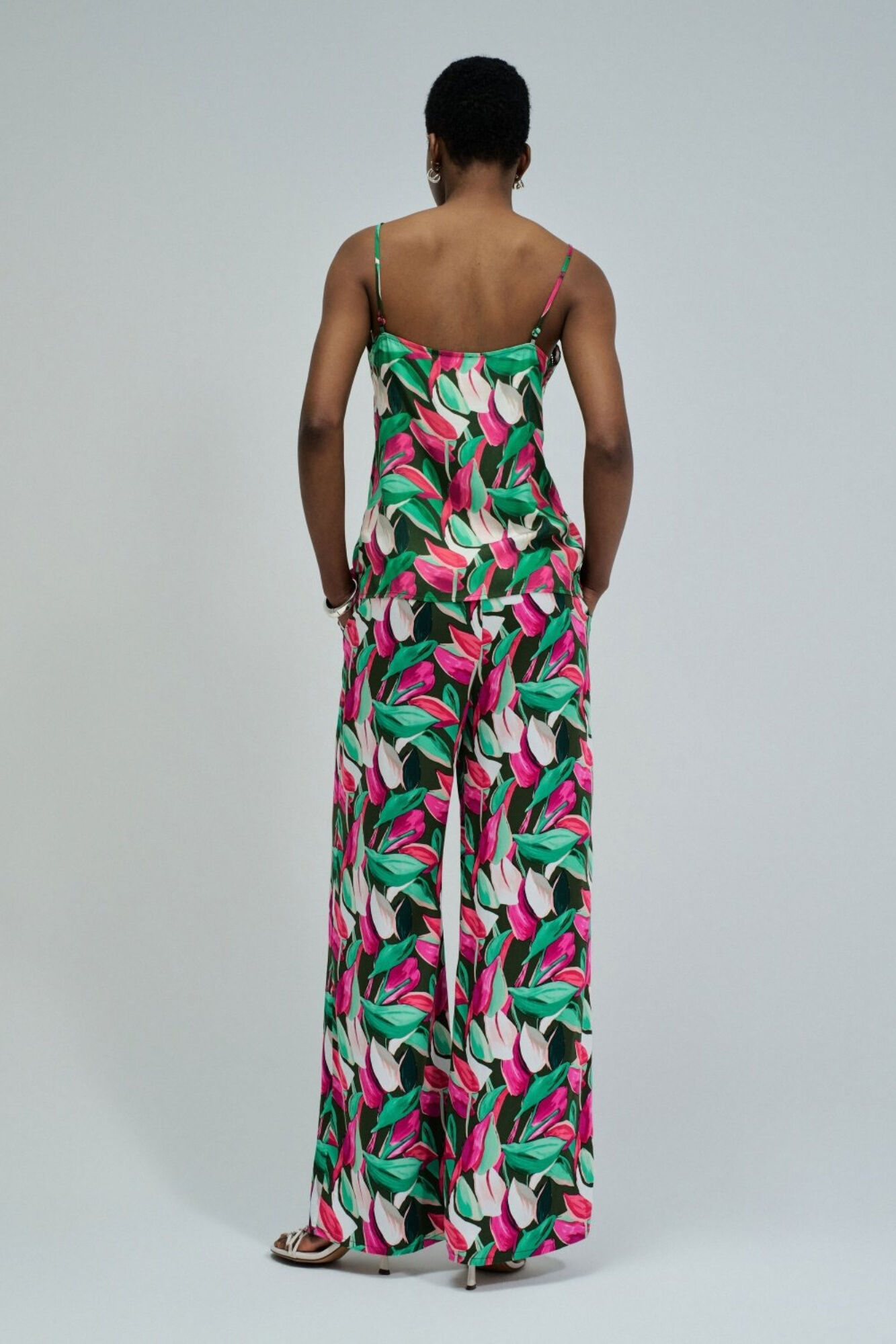 Salsa Jeans Cal&ccedil;a normais com estampa floral Subiu