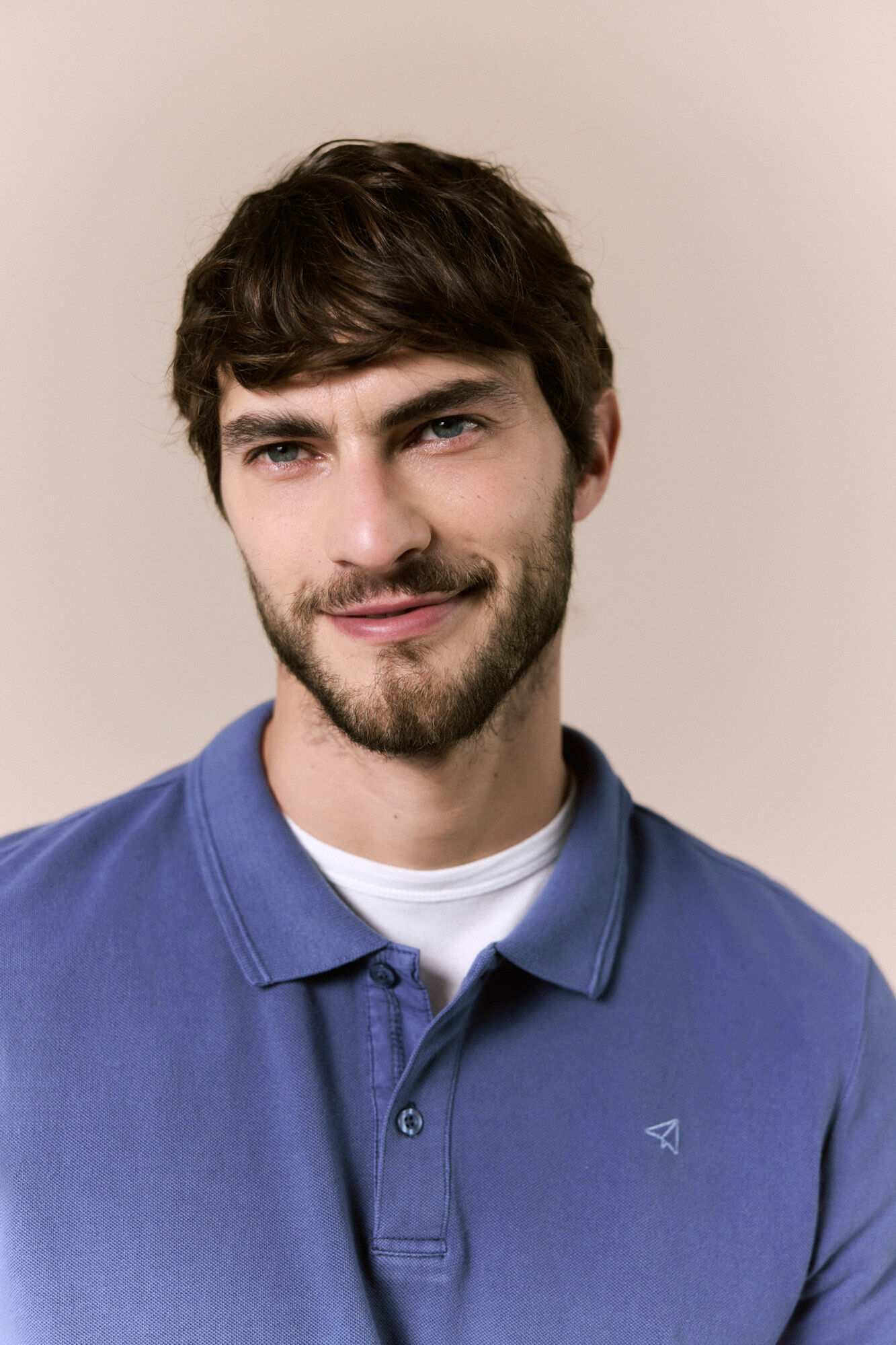 OOTO Piqu&eacute; basic polo shirt Blue