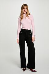 Morgan Jeans largos de cintura alta Cinzento