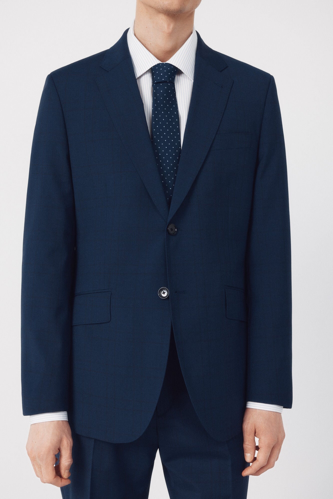 Cortefiel Blue checked dynamic blazer Blue