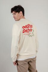 elPulpo Sweatshirt gola caixa Ecru