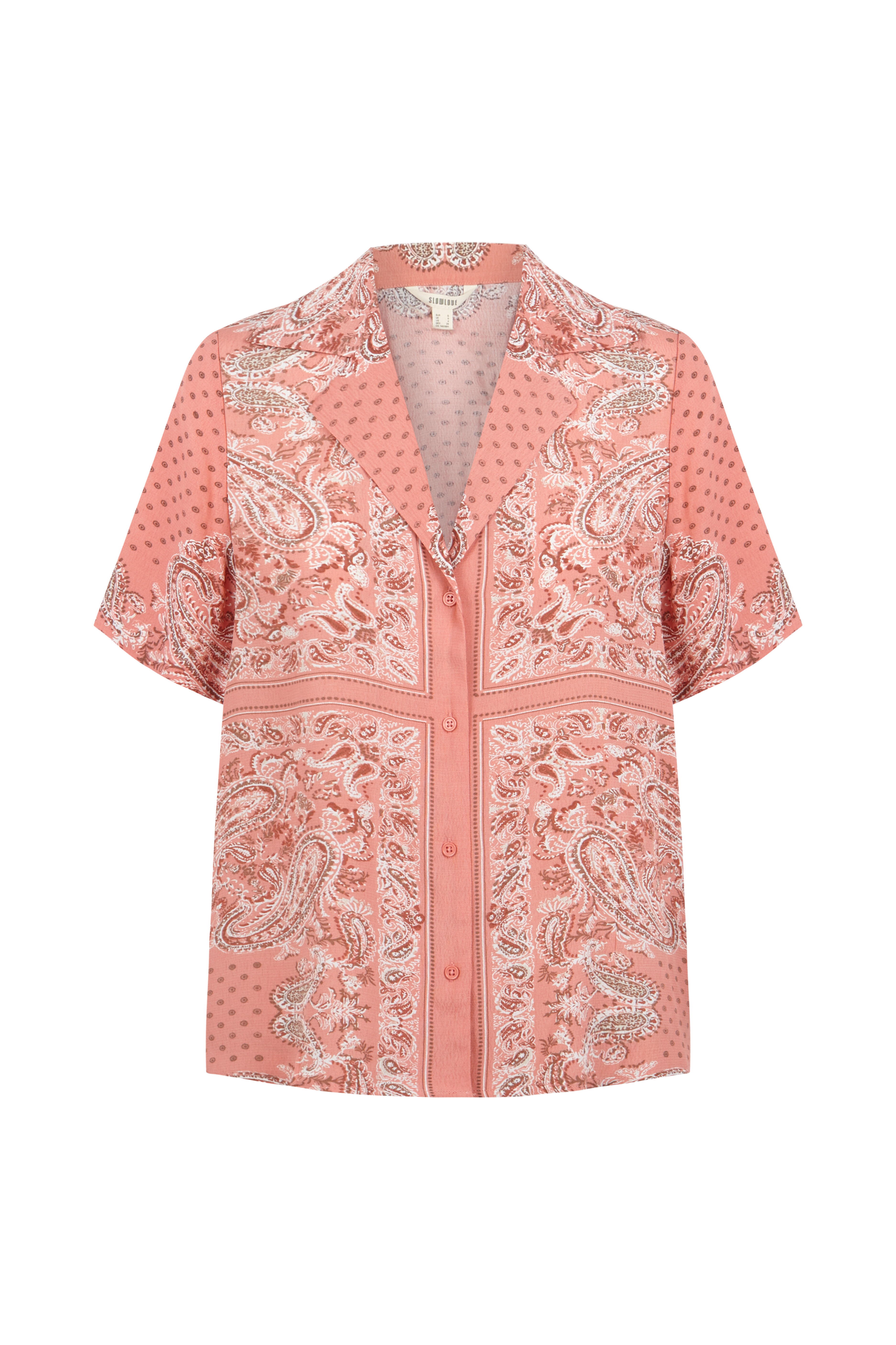 Slowlove Camisa corta estapada Vermelho