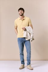 OOTO Piqu&eacute; basic polo shirt Gold
