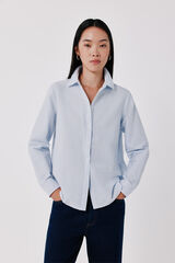 Cortefiel Camisa b&aacute;sica Oxford Estampado azul