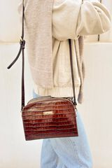 The Code Leather Casandra crossbody Brown