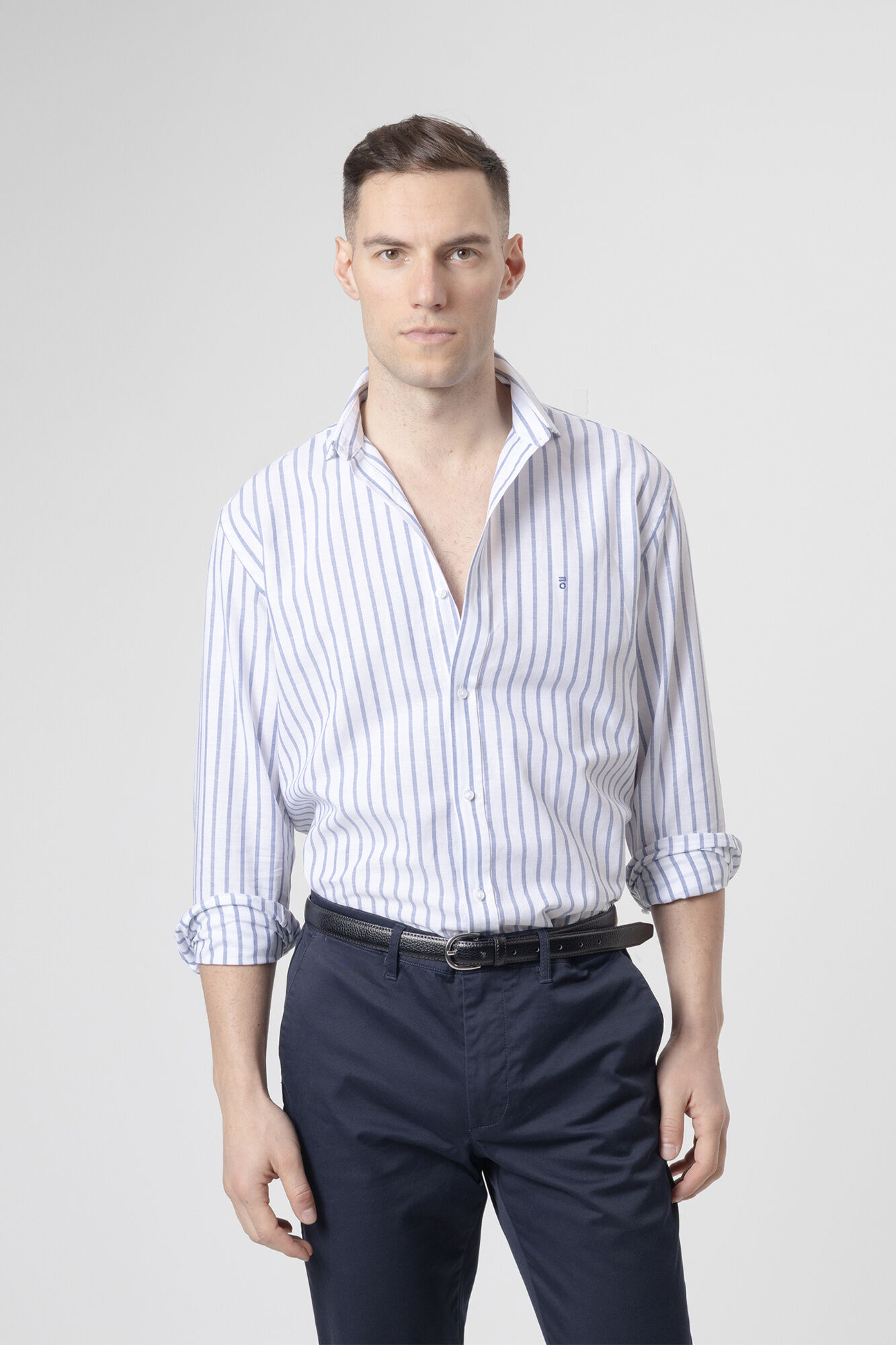 PuroEGO Striped linen shirt