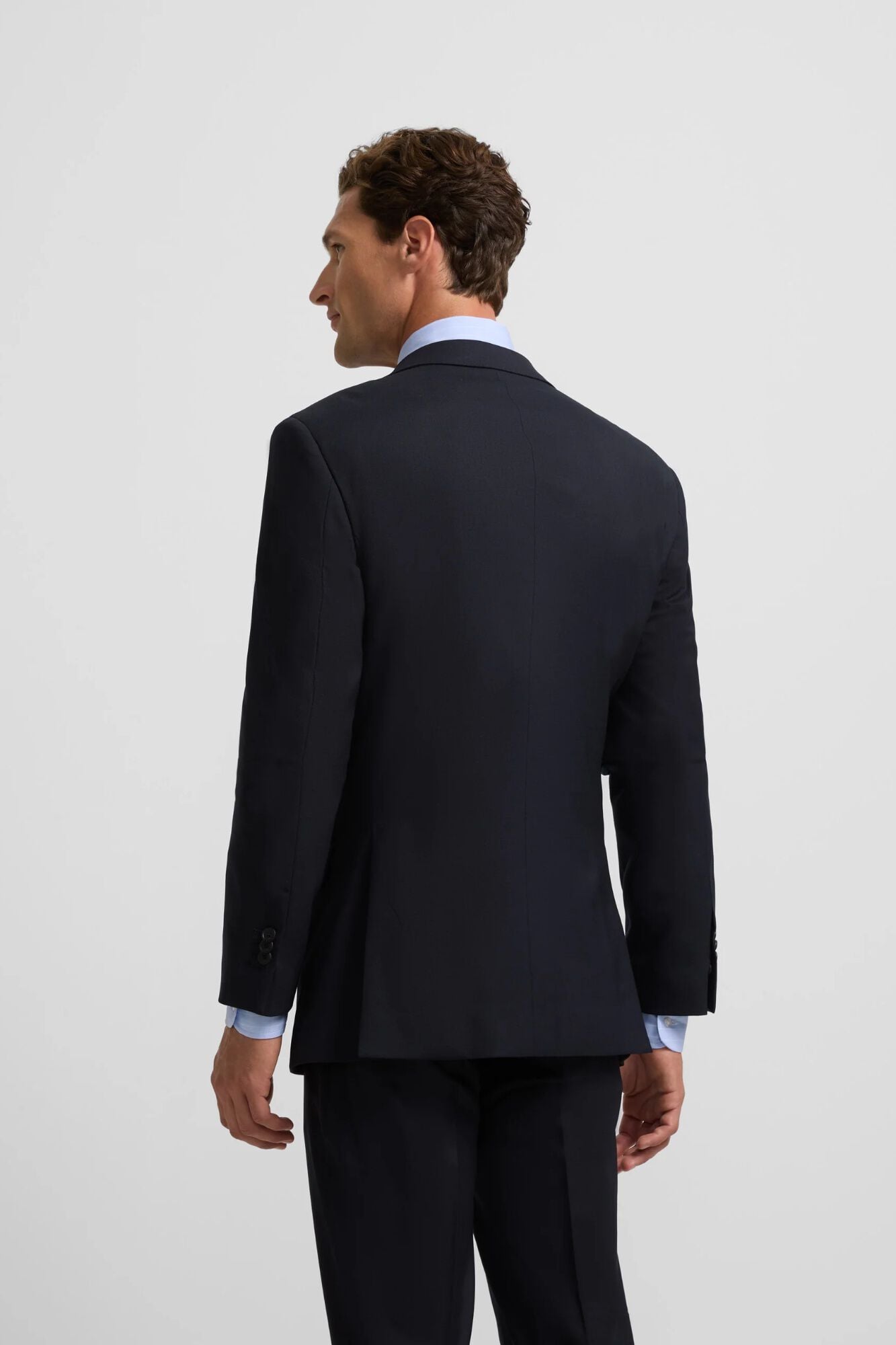 Silbon Blazer de fato natural stretch Azul