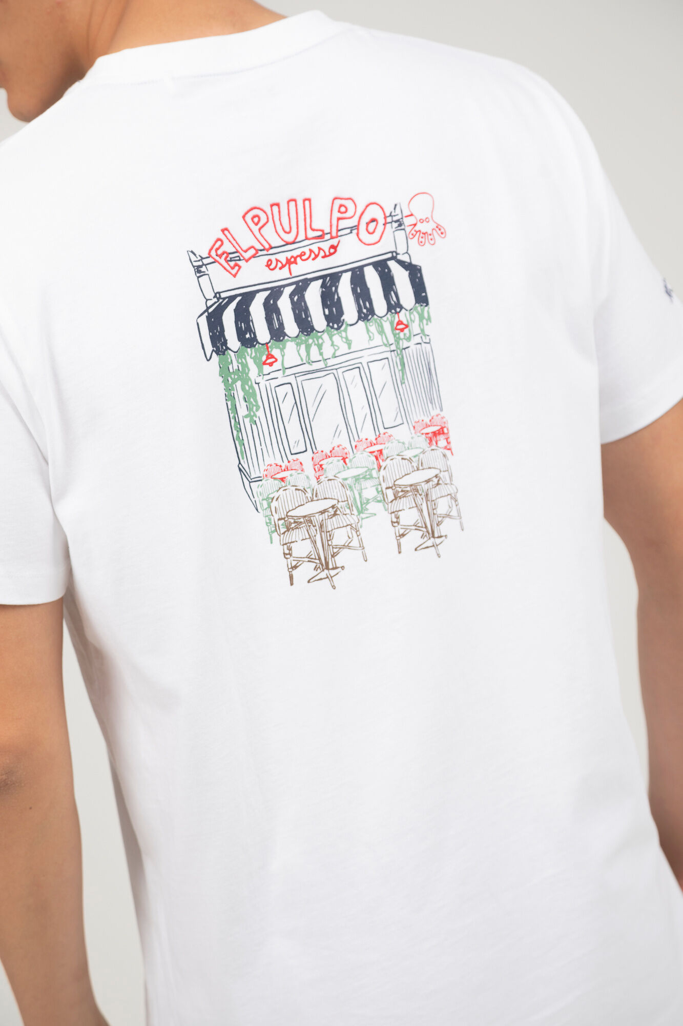 elPulpo T-shirt manga curta Branco