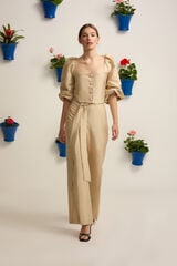 Silbon Cal&ccedil;a Event Collection em tafet&aacute; Tostado