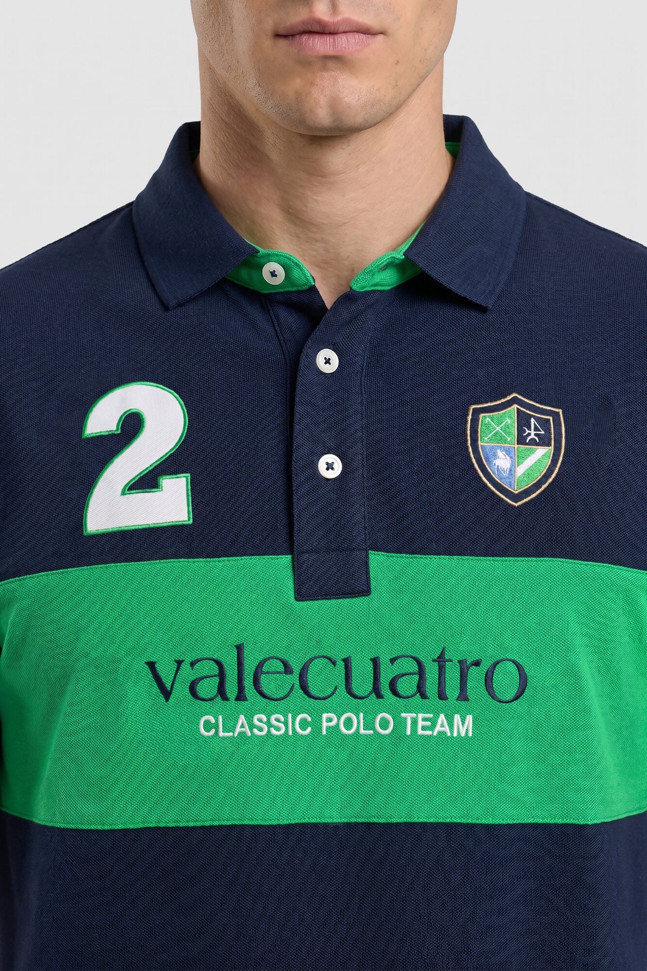 Valecuatro Polo bordado Azul