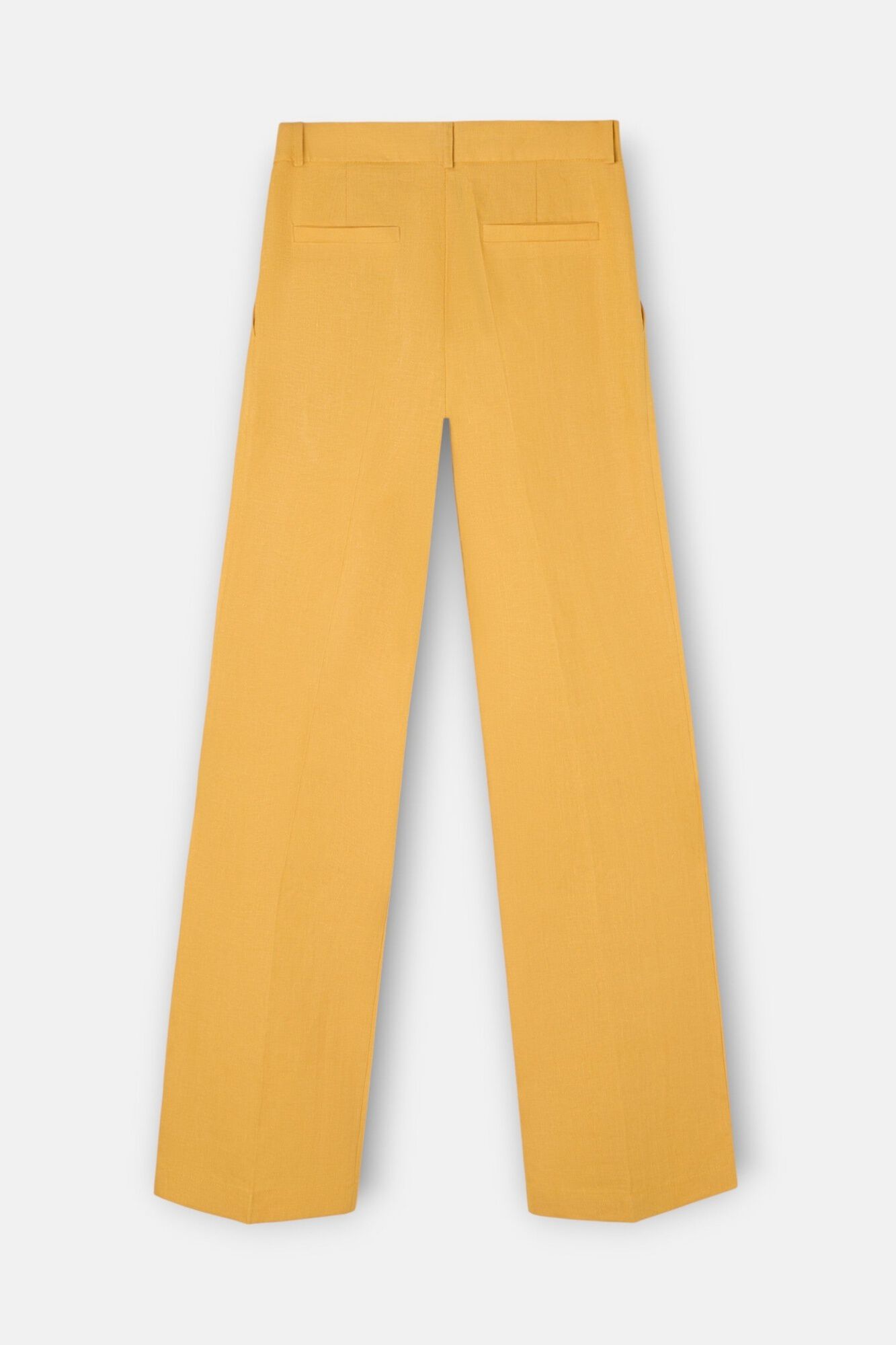 Silbon Cal&ccedil;a reta em linho Dourado