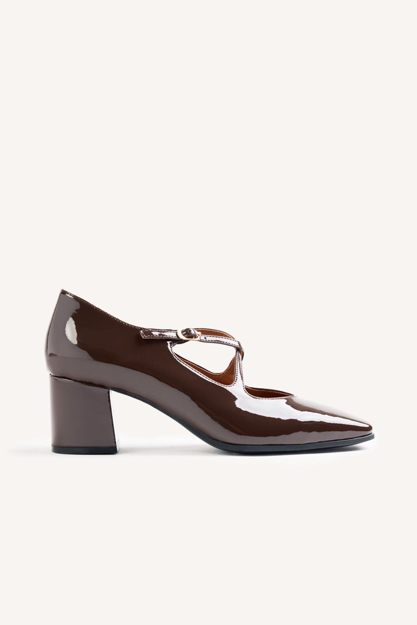 Gioseppo Sapatos de salto alto efeito verniz
