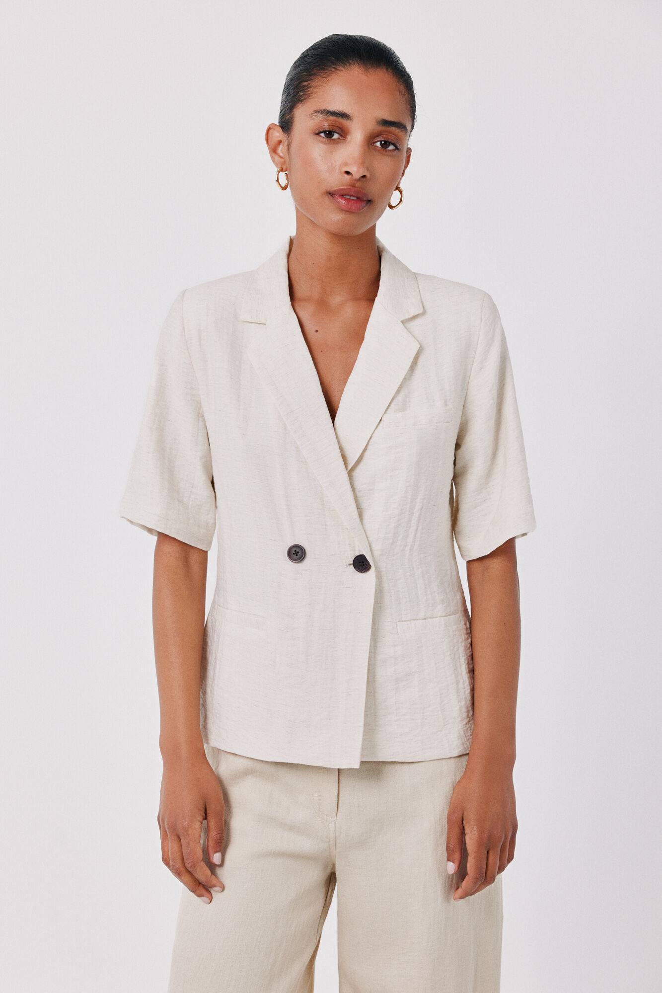 Cortefiel Women's short sleeve blazer