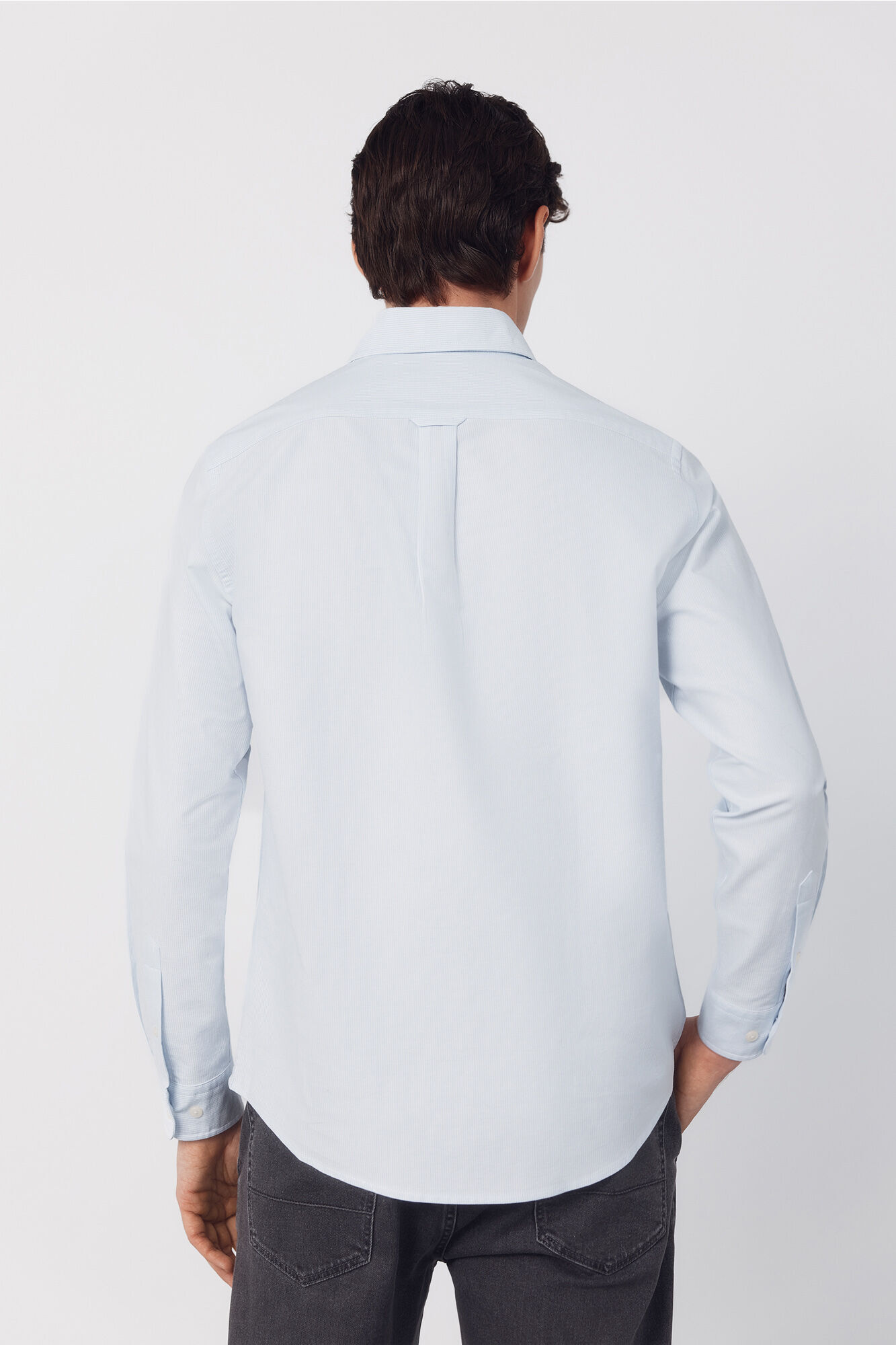 Cortefiel Candle stripe oxford shirt Blue