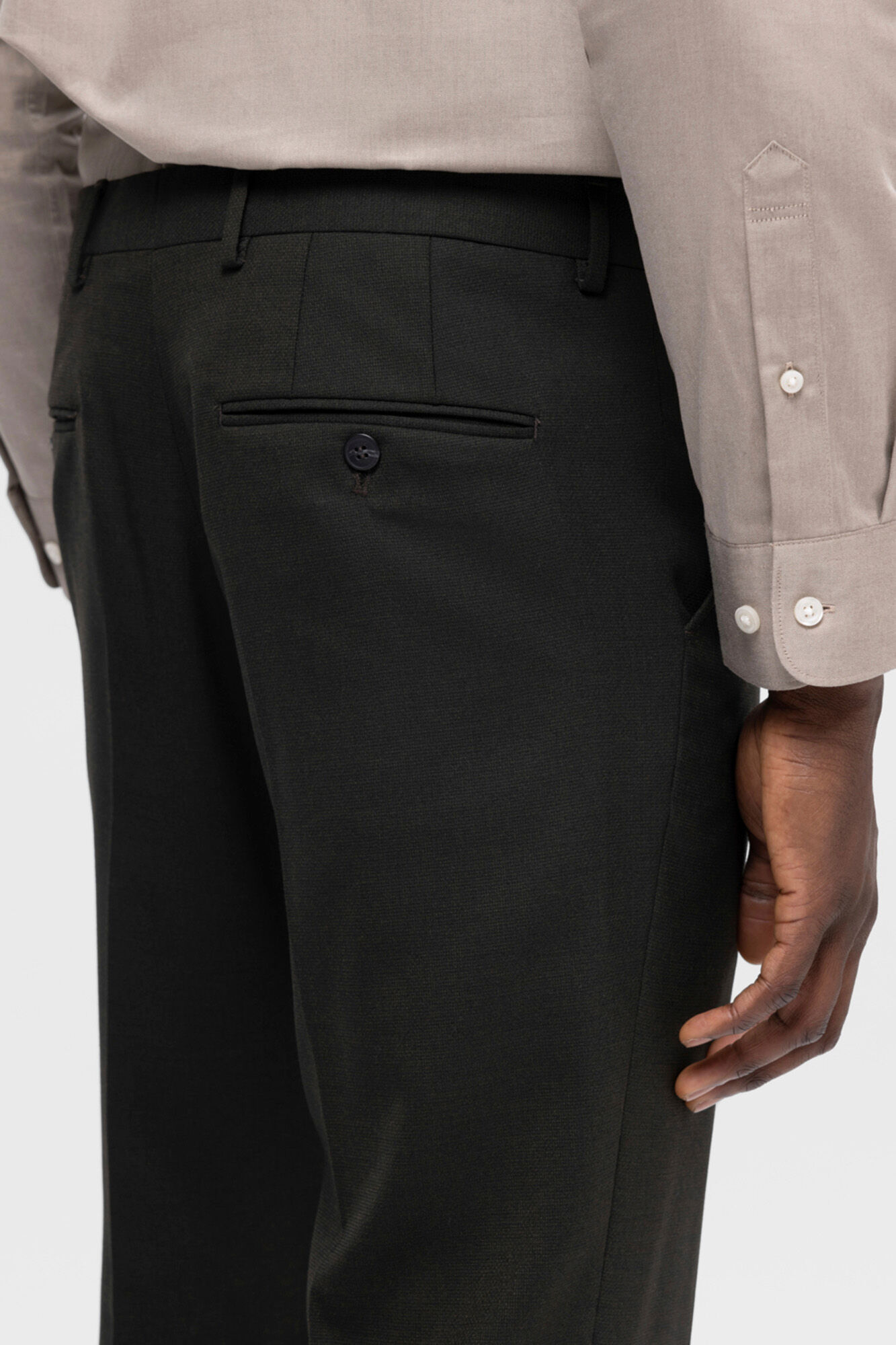 Selected Cal&ccedil;a de terno slim fit Verde