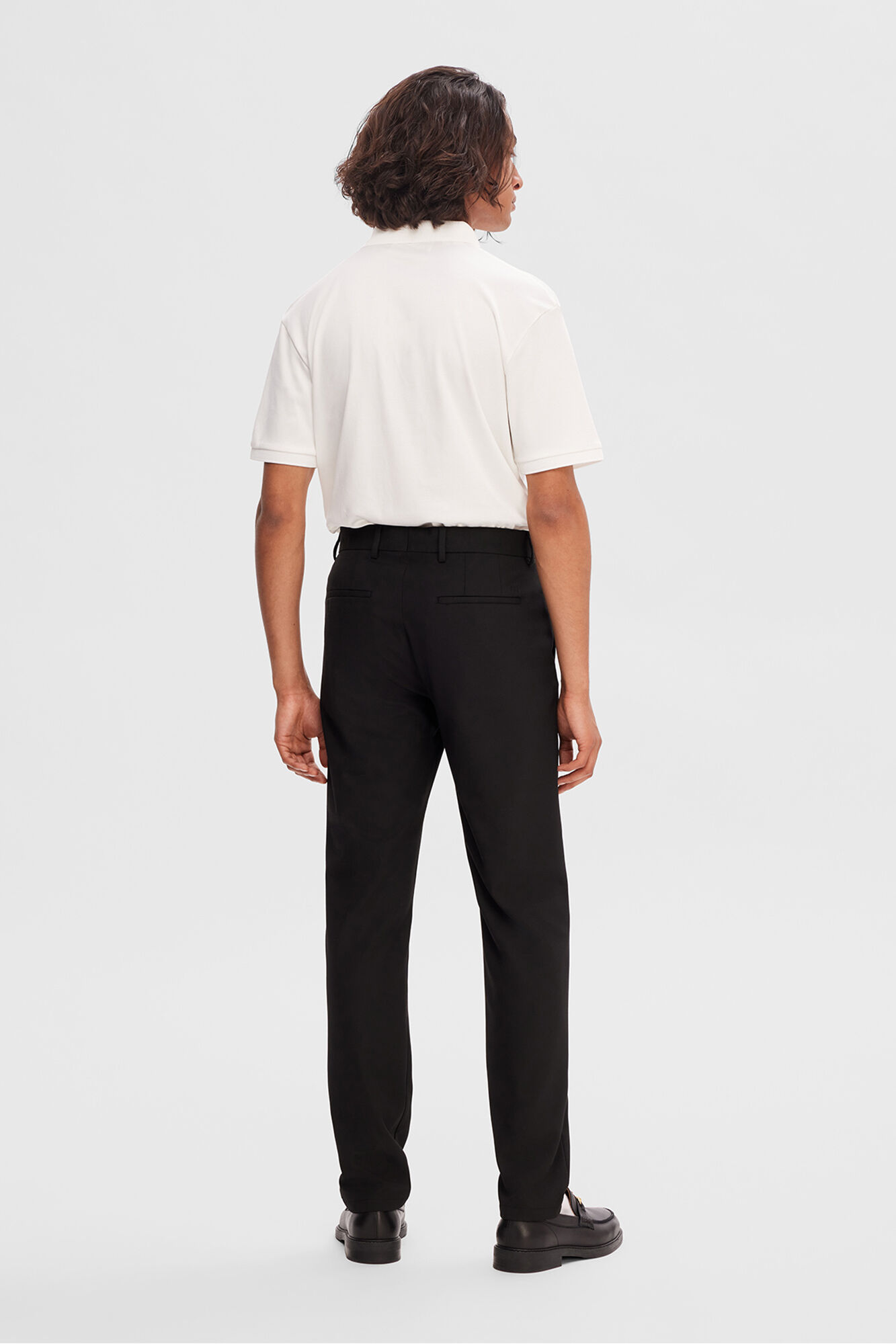 Selected Cal&ccedil;a formais slim fit. Preto