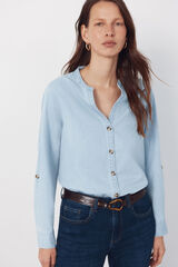 Cortefiel Camisa mao Azul
