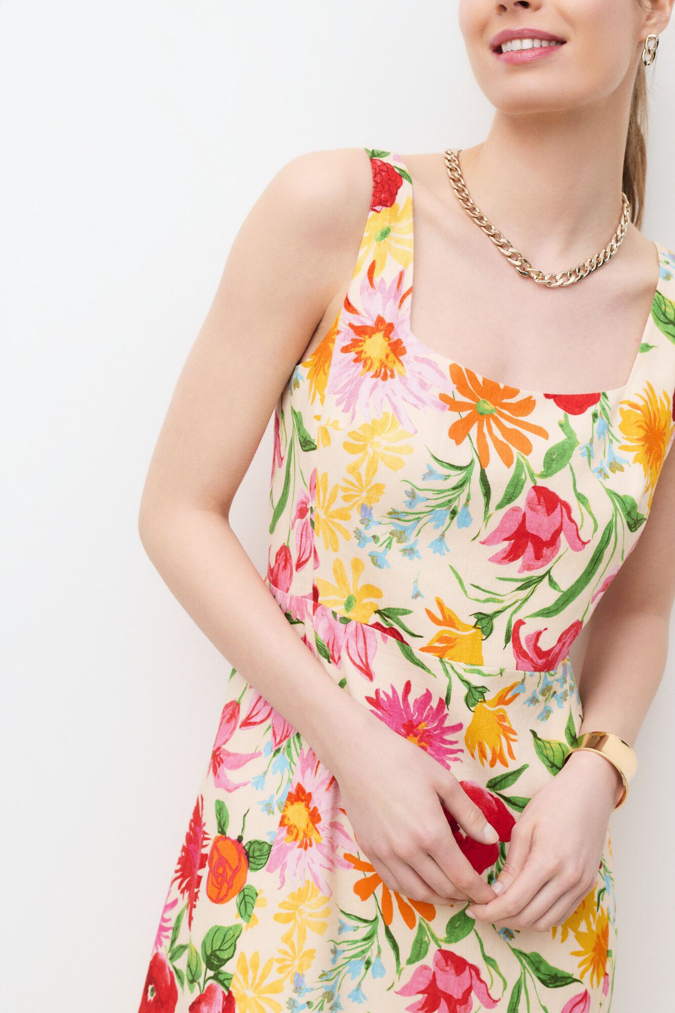 Caroll Vestido curto estampado Multicolorido
